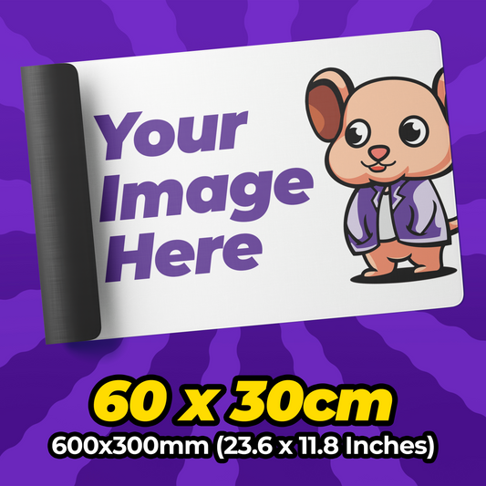 Custom Size Mousepad 600x300mm (23.6 x 11.8 Inches)