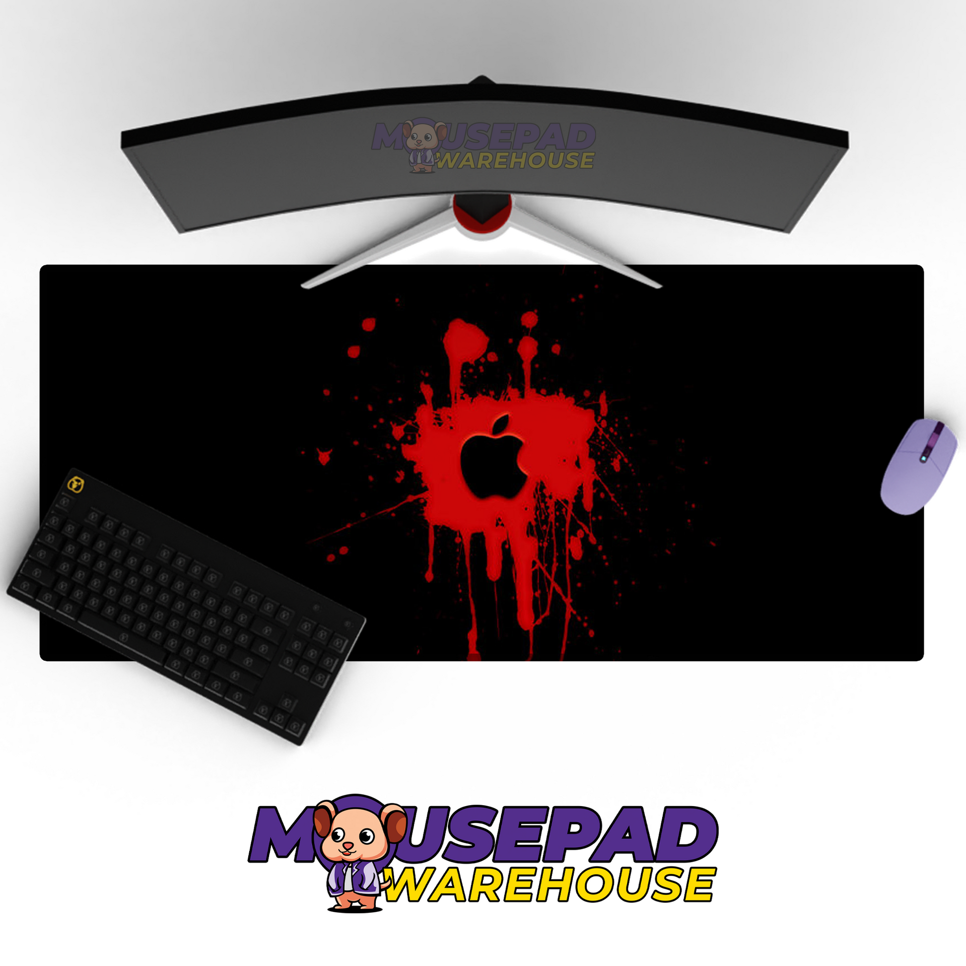 Apple Brand Imagery Mousepad 63743 MousepadWarehouse.com