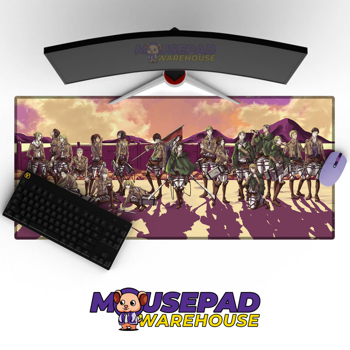 Attack on Titan Anime Mousepad 638813 MousepadWarehouse.com