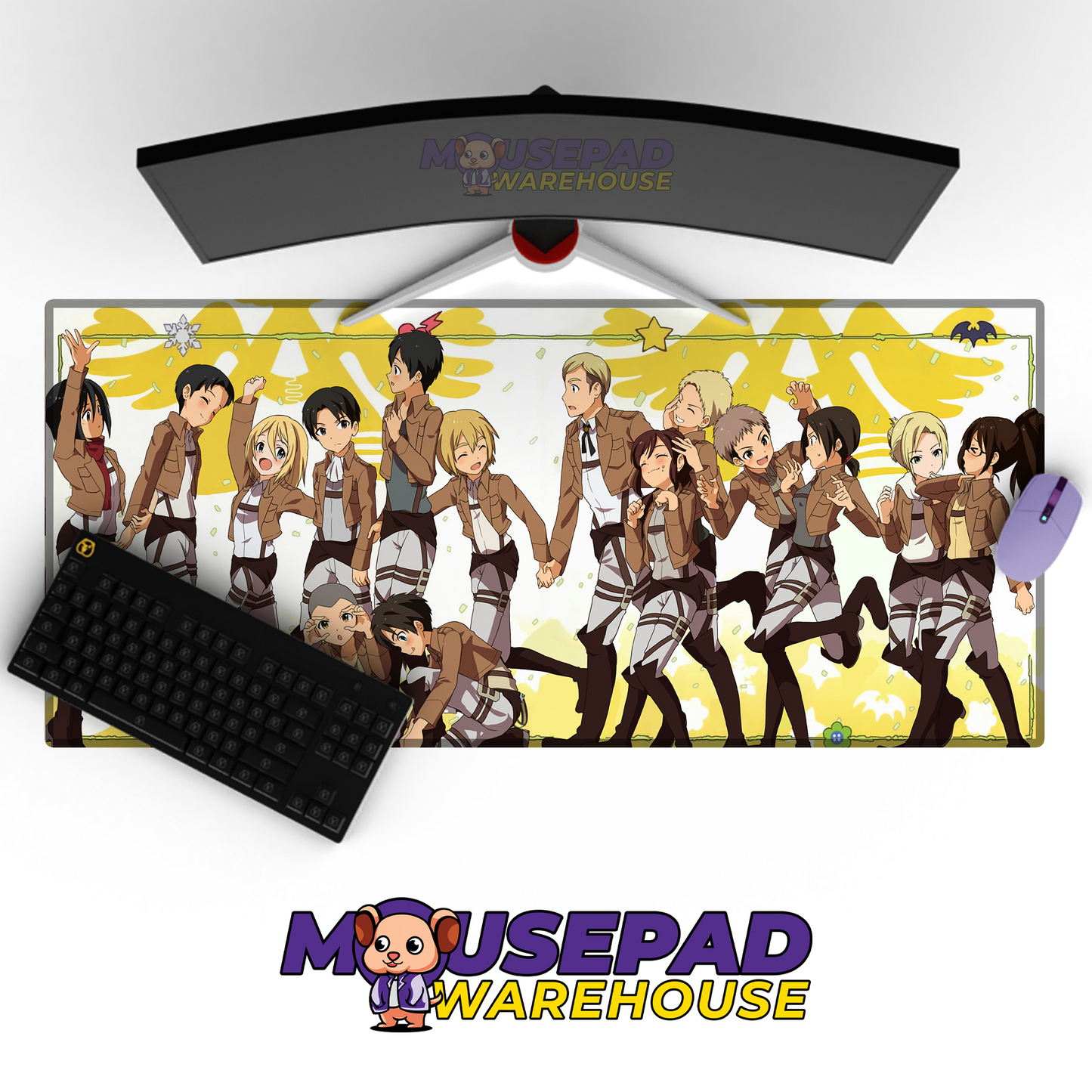 Attack on Titan Anime Mousepad 638818 MousepadWarehouse.com