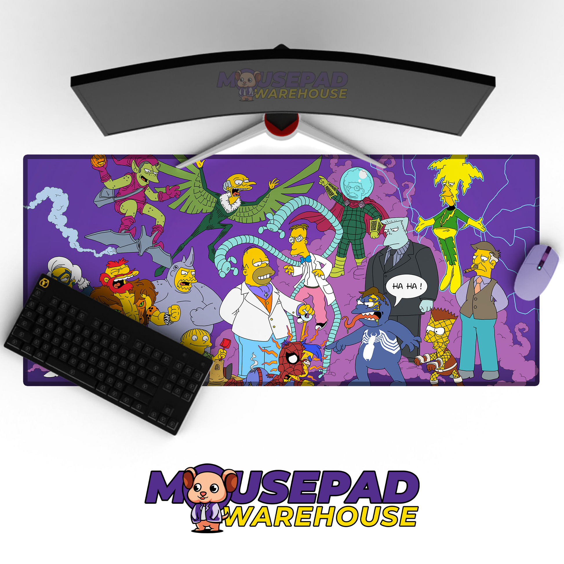 The Simpsons TV Show Mousepad 659818 MousepadWarehouse.com