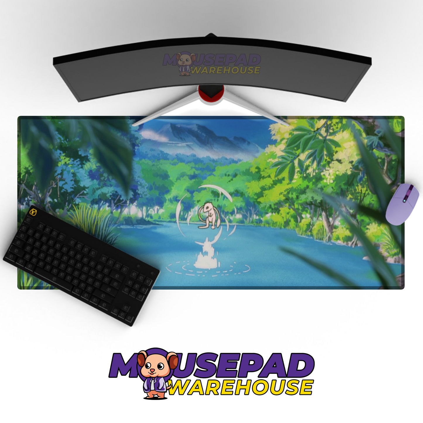 Mew Pokemon TV Show Mousepad 662104 MousepadWarehouse.com