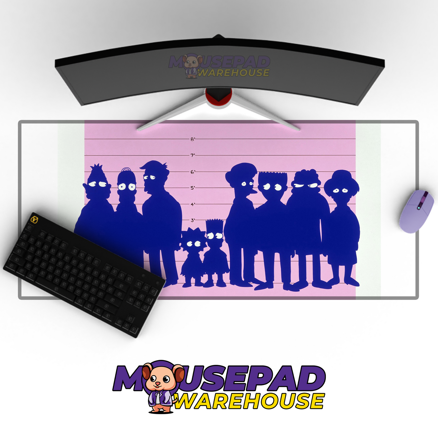 The Simpsons TV Show Mousepad 674895 MousepadWarehouse.com