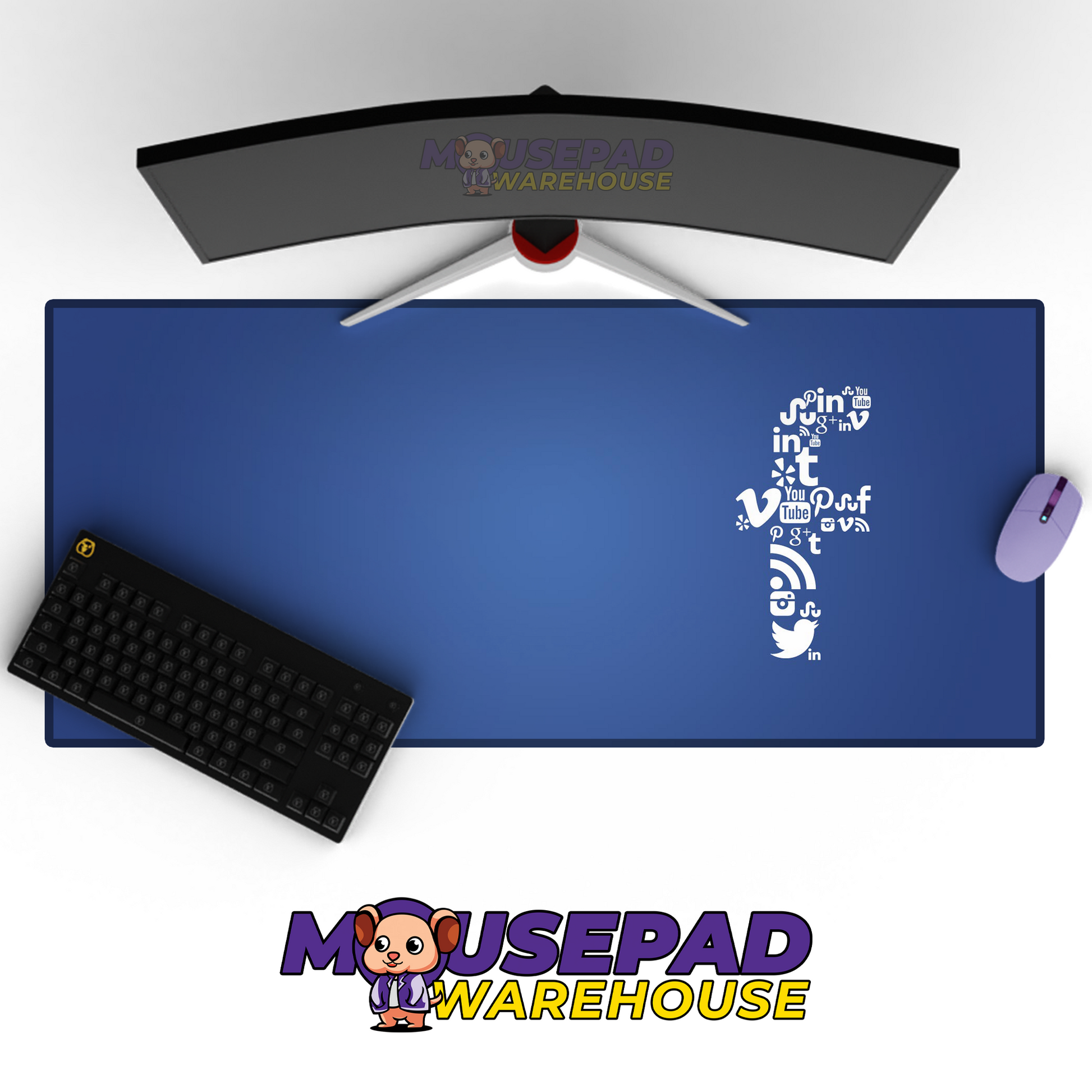 Facebook (Meta) Brand Imagery Mousepad 689597 MousepadWarehouse.com