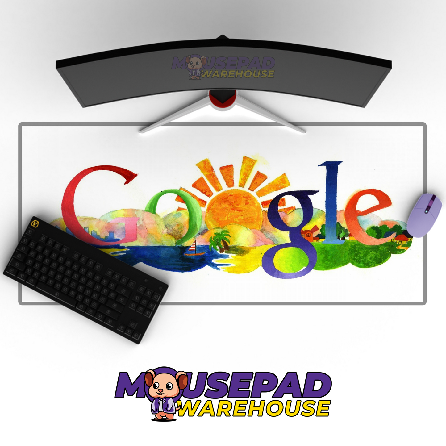 Google Brand Imagery Mousepad 695814 MousepadWarehouse.com