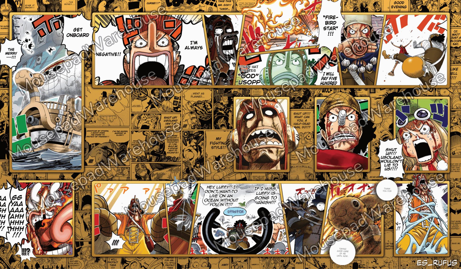 Collage of various cartoon characters and graphics on a textured background