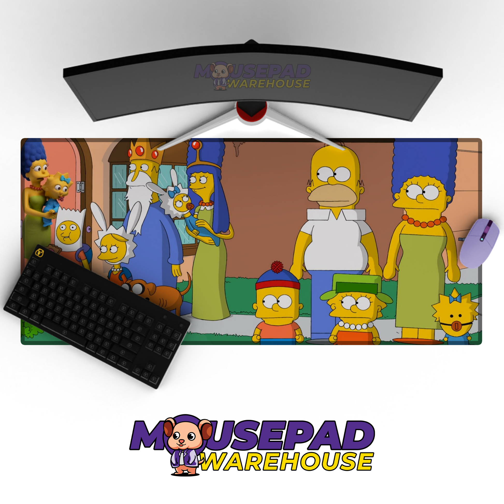 The Simpsons TV Show Mousepad 708874 MousepadWarehouse.com