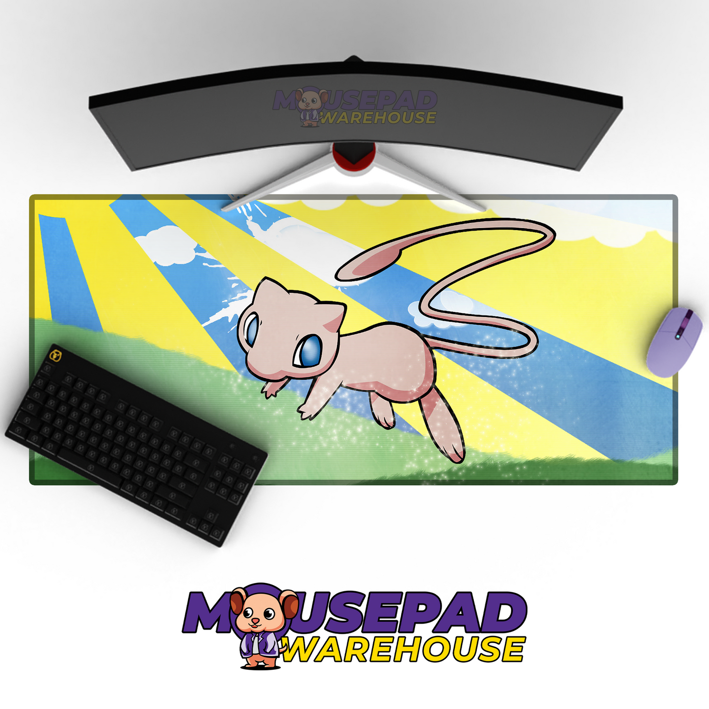 Mew Pokemon TV Show Mousepad 723243 MousepadWarehouse.com