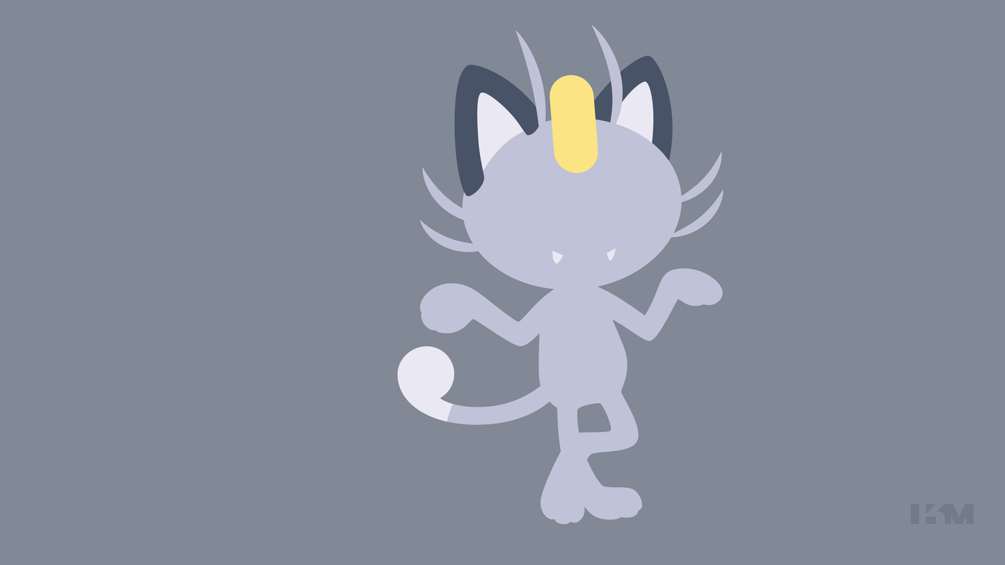 Alolan Meowth Pokemon TV Show Mousepad 727249 MousepadWarehouse.com