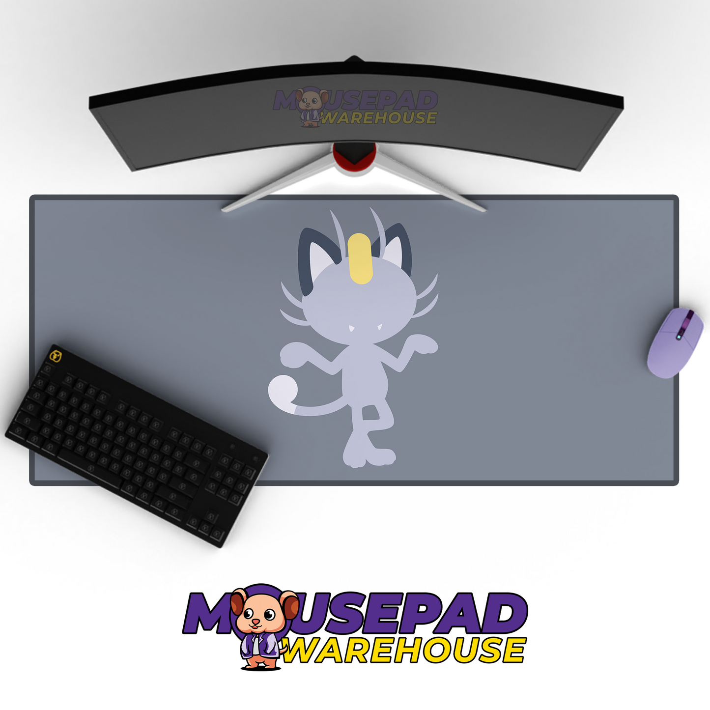 Alolan Meowth Pokemon TV Show Mousepad 727249 MousepadWarehouse.com