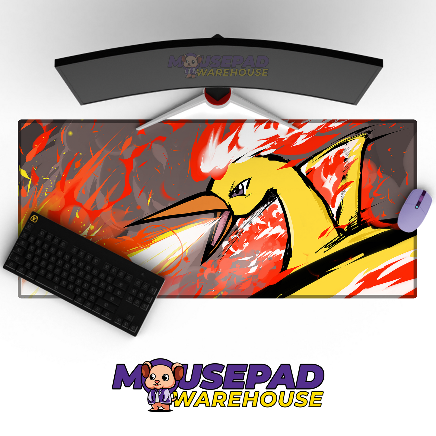 Moltres Pokemon TV Show Mousepad 727927 MousepadWarehouse.com