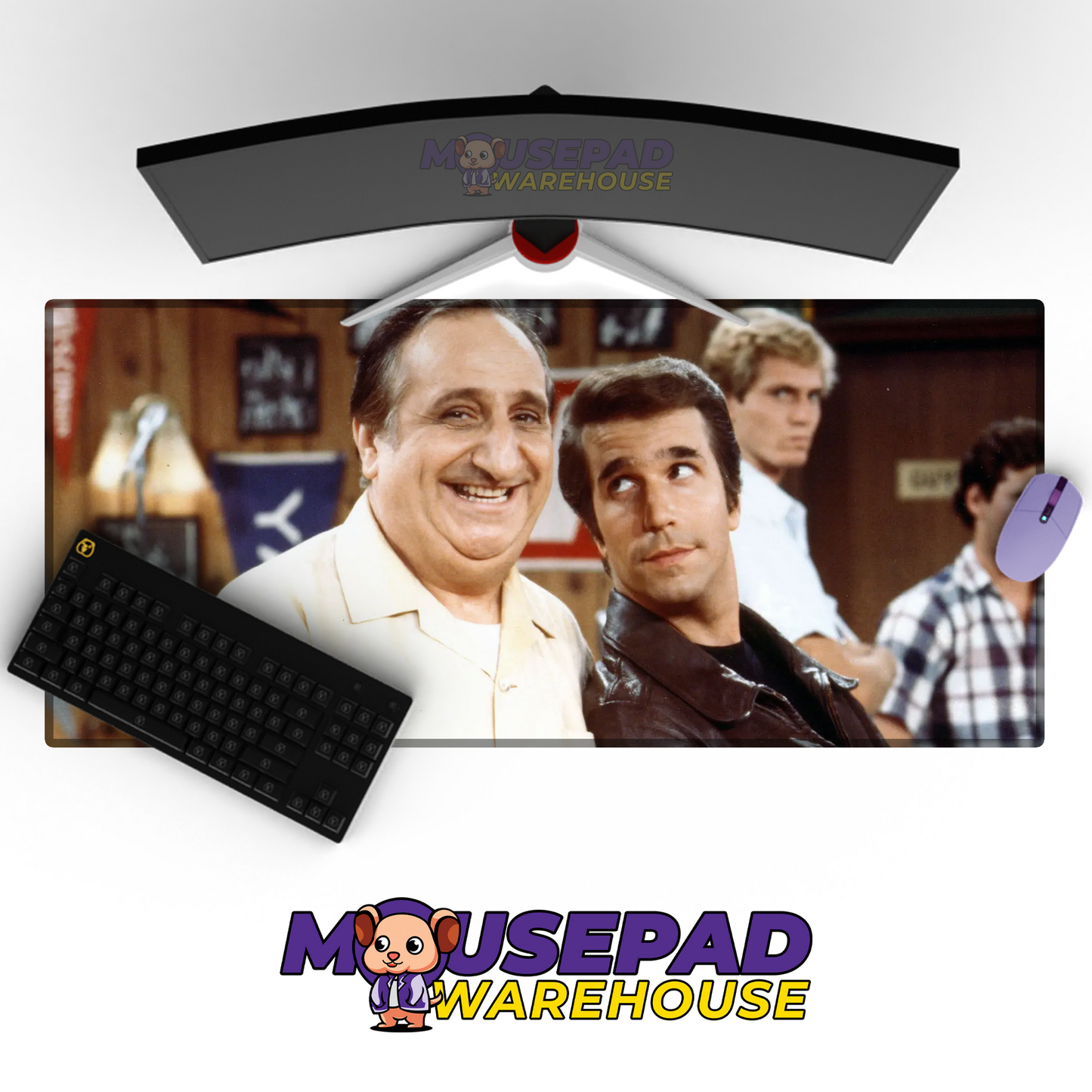 Happy Days TV Show Mousepad 74475 MousepadWarehouse.com