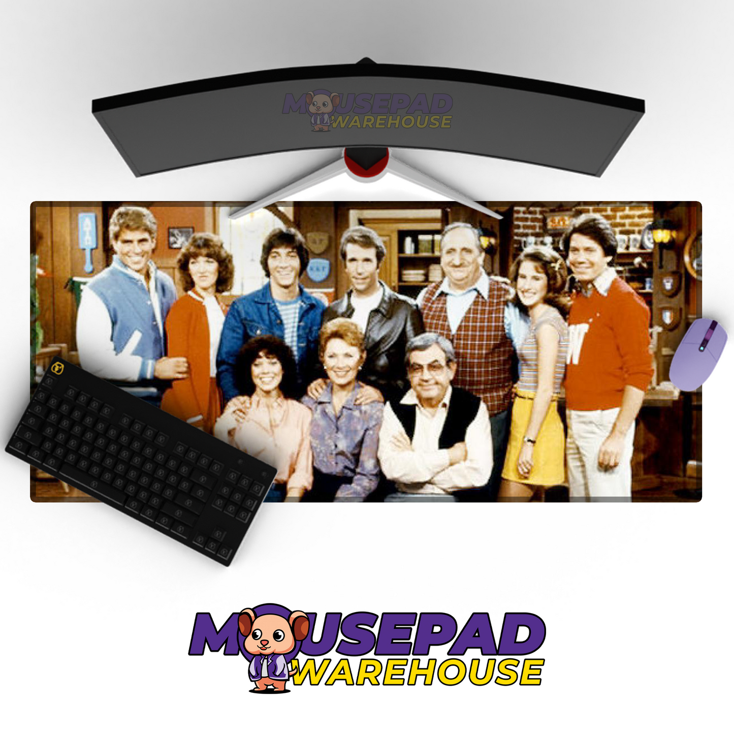 Happy Days TV Show Mousepad 74478 MousepadWarehouse.com