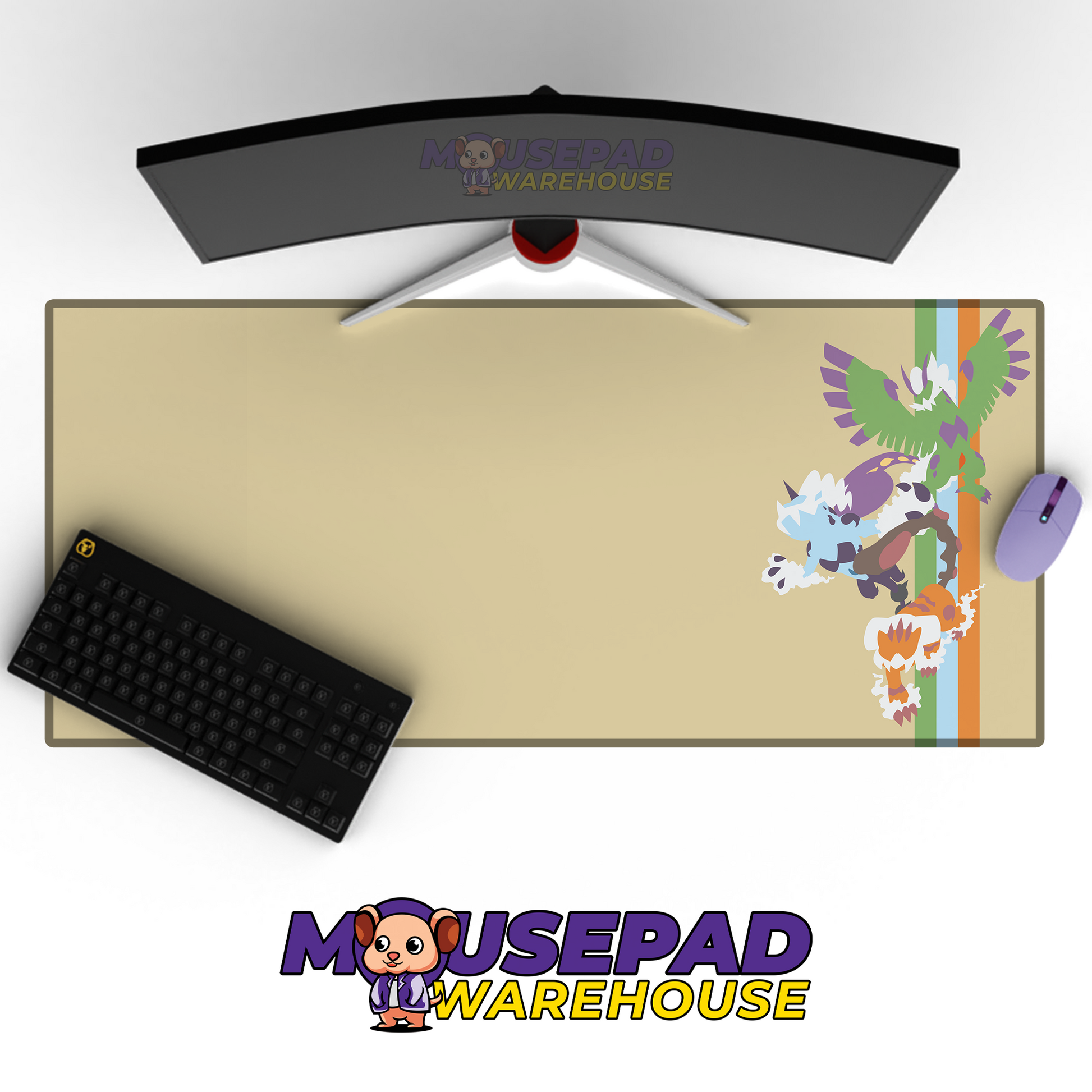 Landorus, Thundurus, Tornadus Pokemon TV Show Mousepad 745070 MousepadWarehouse.com