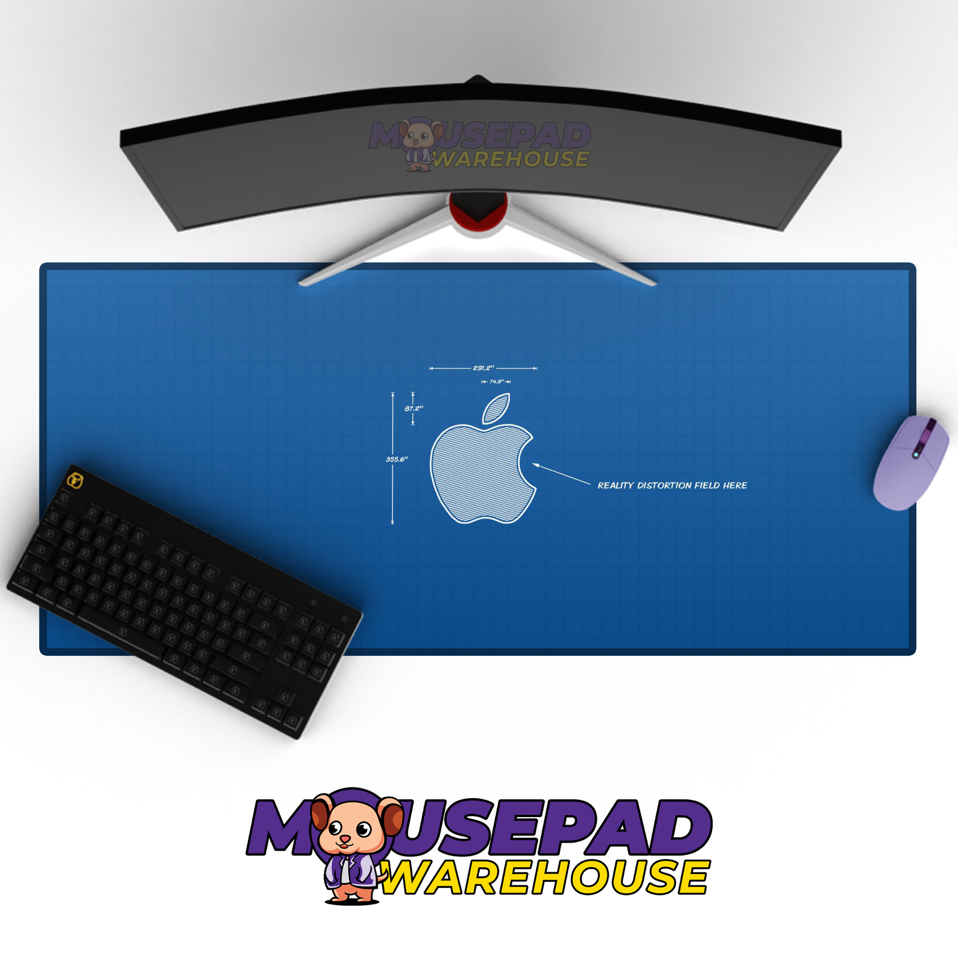 Apple Brand Imagery Mousepad 77671 MousepadWarehouse.com