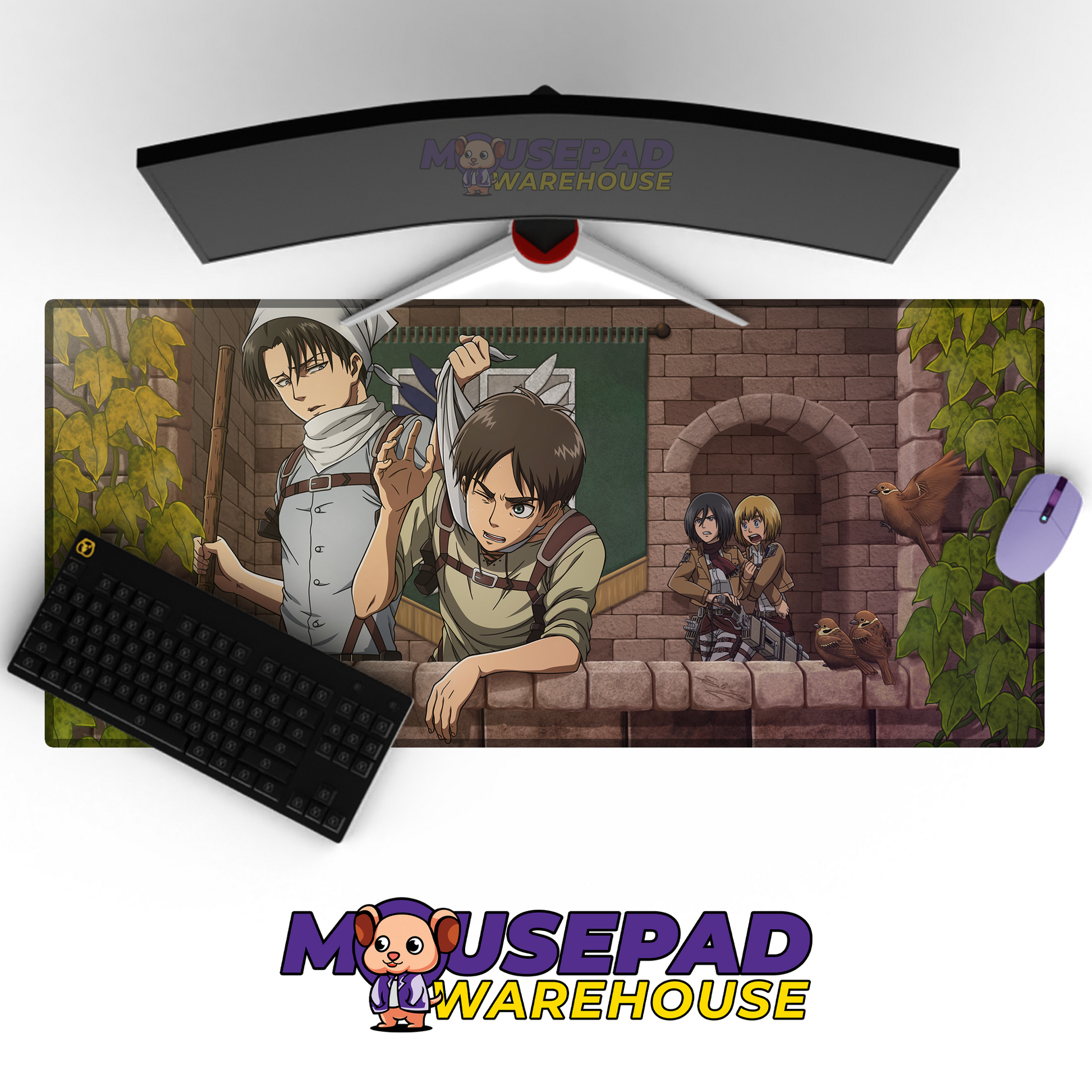 Attack on Titan Anime Mousepad 783039 MousepadWarehouse.com