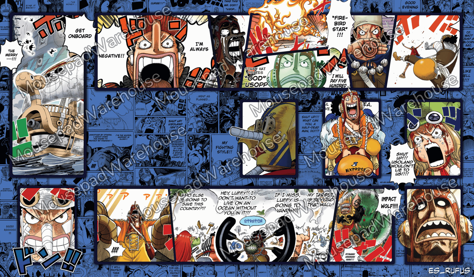 Usopp V2 One Piece TCG Playmat MousepadWarehouse.com