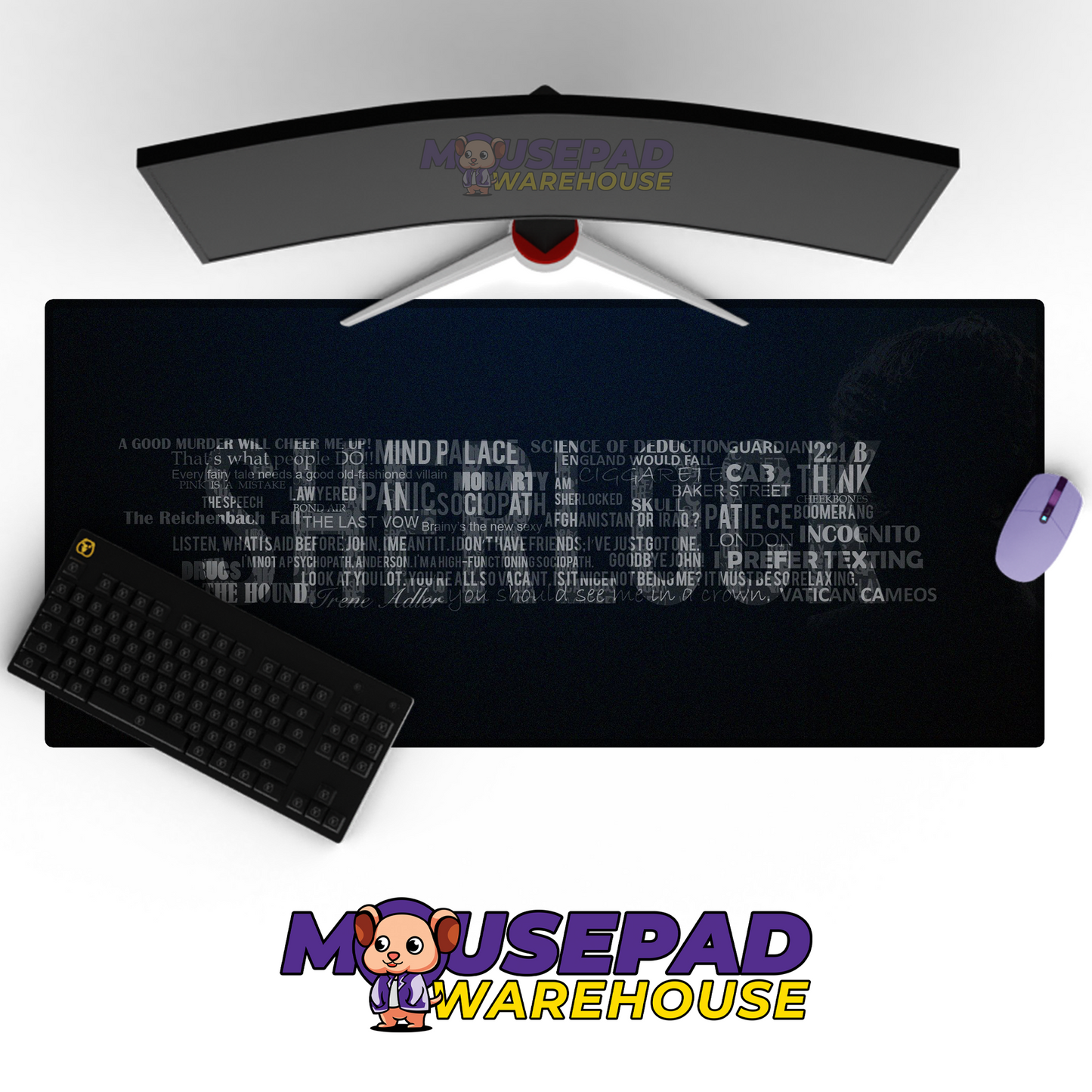 Sherlock TV Show Mousepad 858305 MousepadWarehouse.com