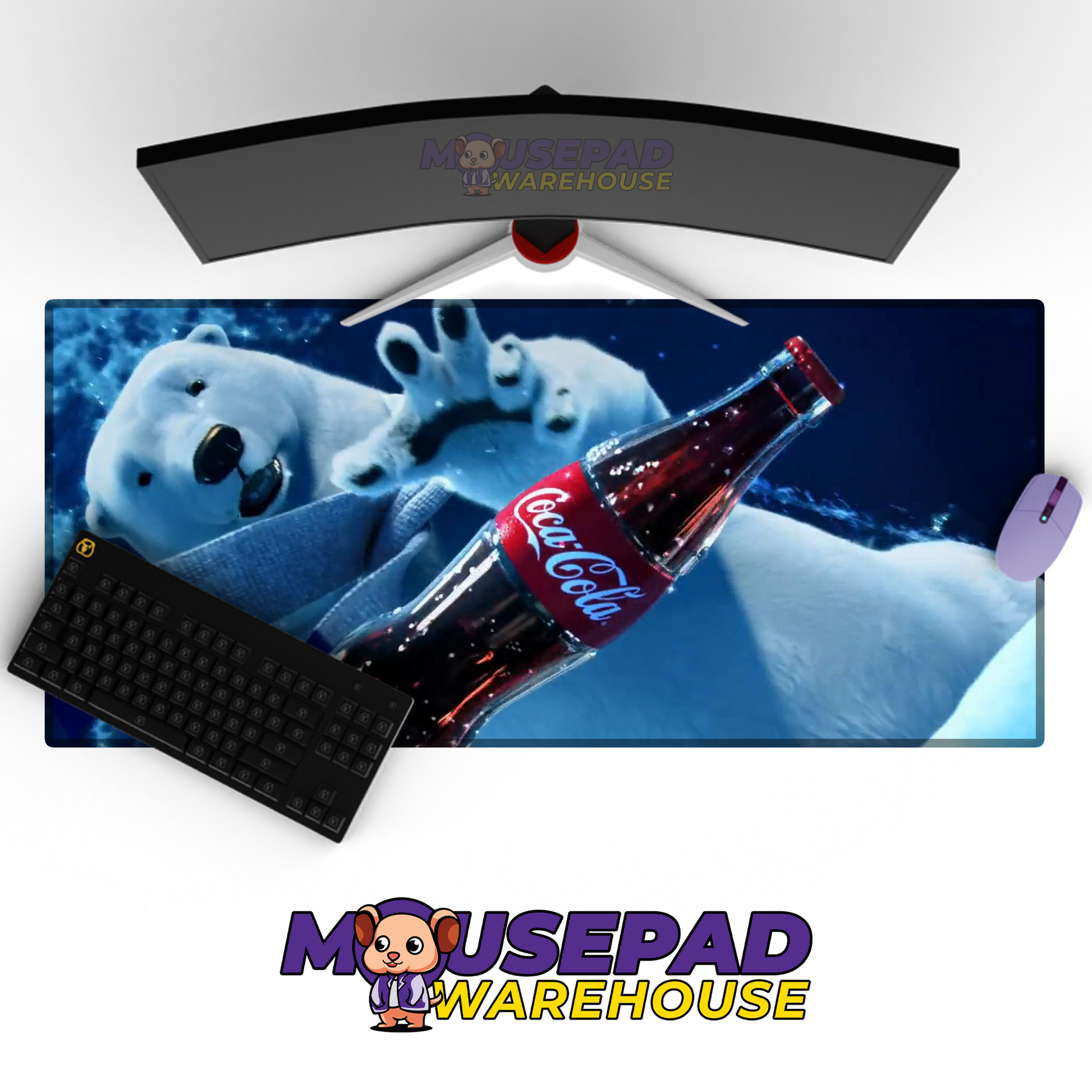 Coca-Cola Brand Imagery Mousepad 866956 MousepadWarehouse.com