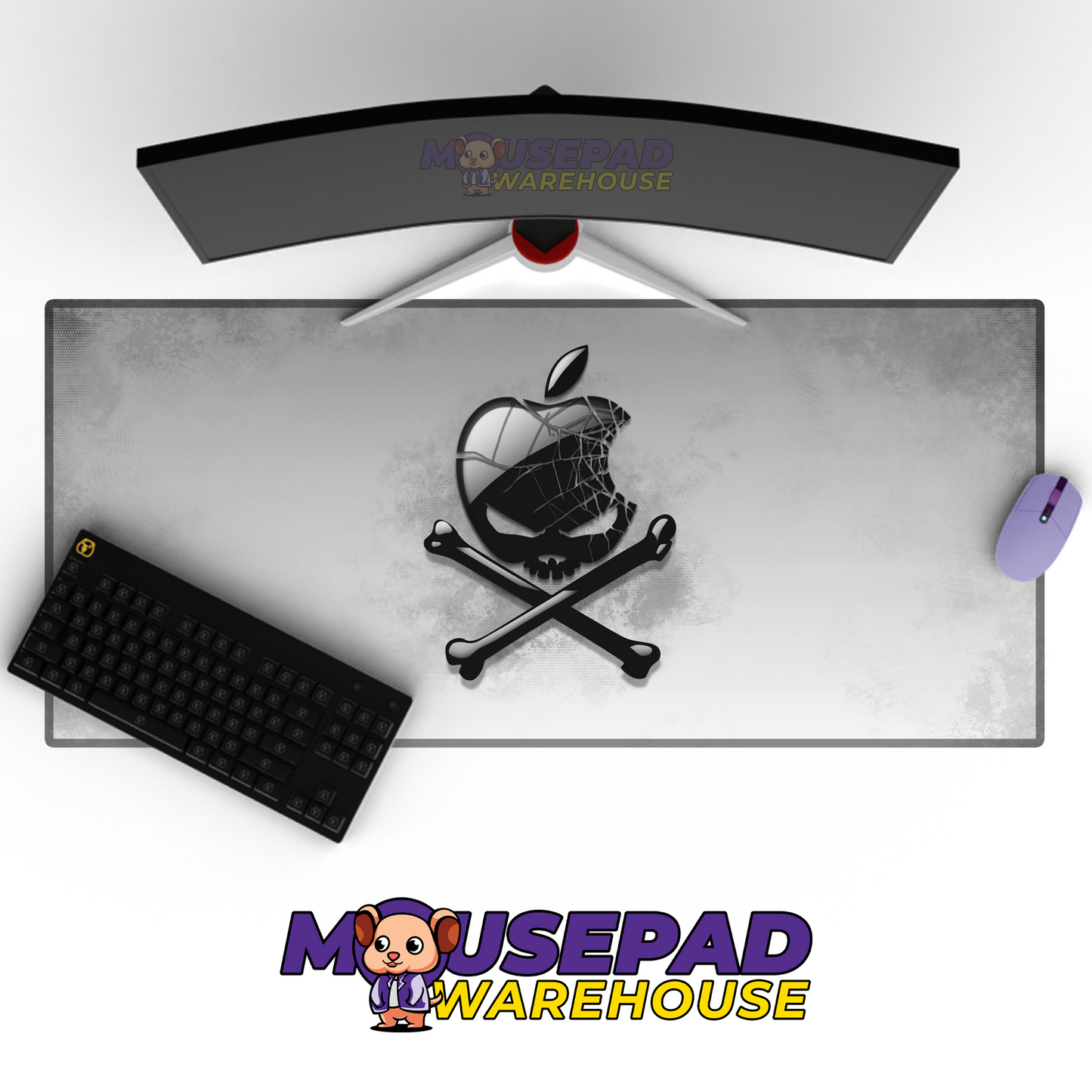 Apple Brand Imagery Mousepad 87773 MousepadWarehouse.com