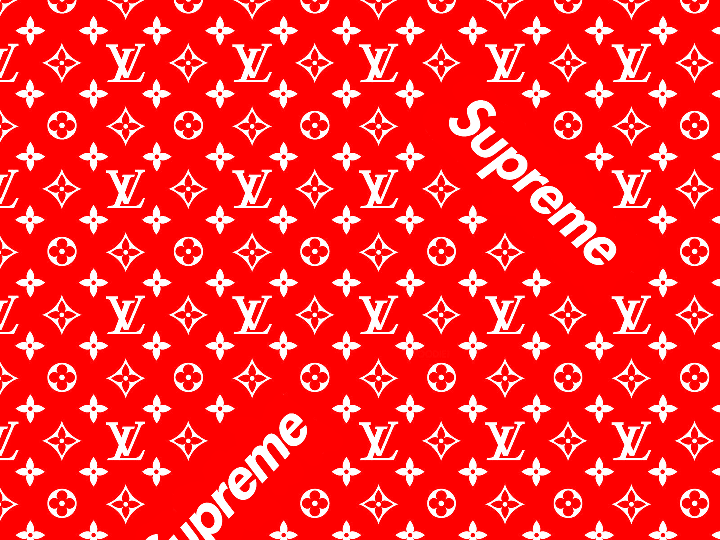 Louis Vuitton & Supreme Brand Imagery Mousepad 888642 MousepadWarehouse.com