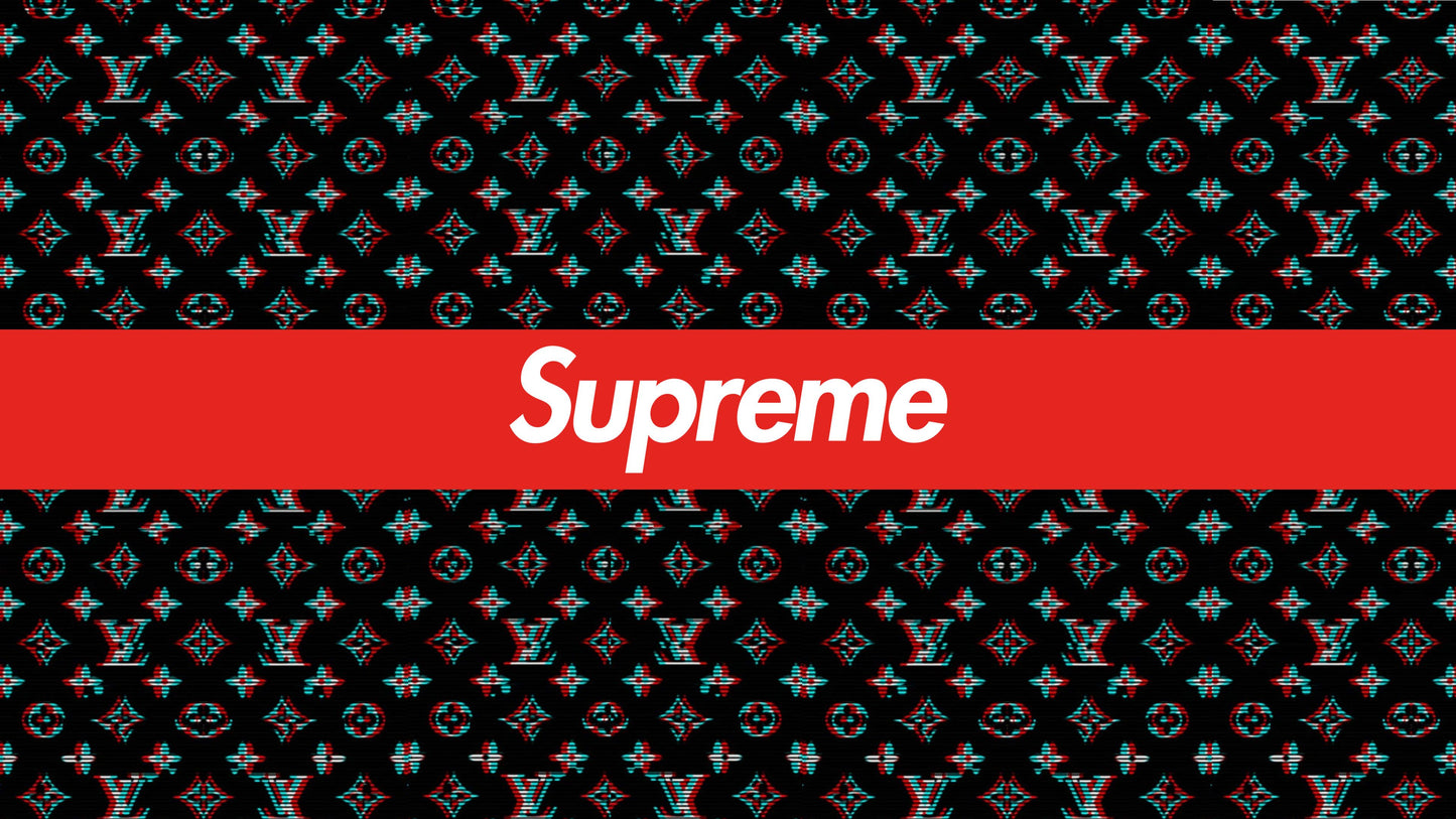 Louis Vuitton & Supreme Brand Imagery Mousepad 888649 MousepadWarehouse.com