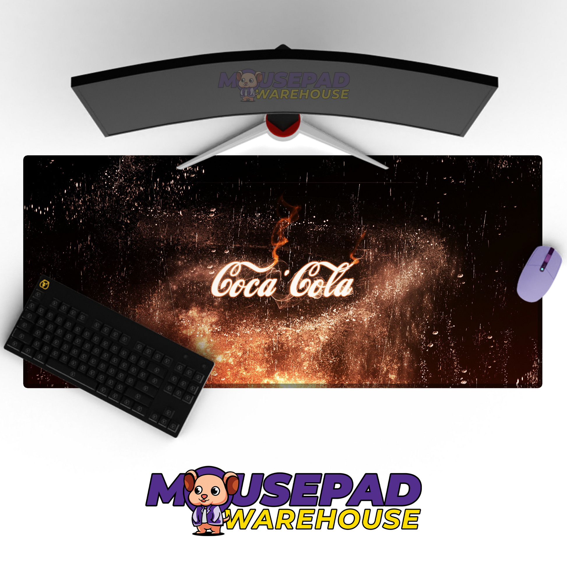 Coca-Cola Brand Imagery Mousepad 889478 MousepadWarehouse.com