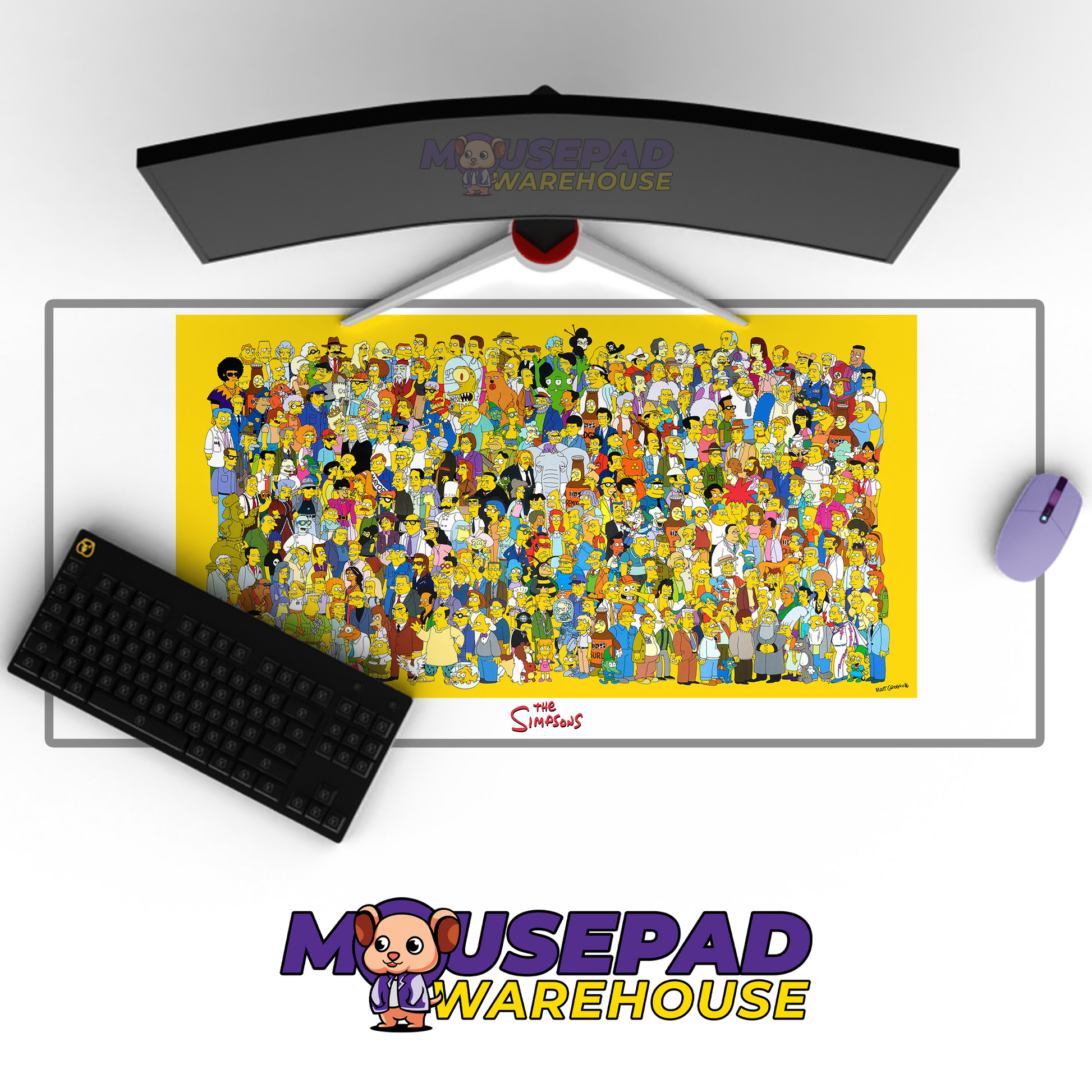 The Simpsons TV Show Mousepad 934853 MousepadWarehouse.com