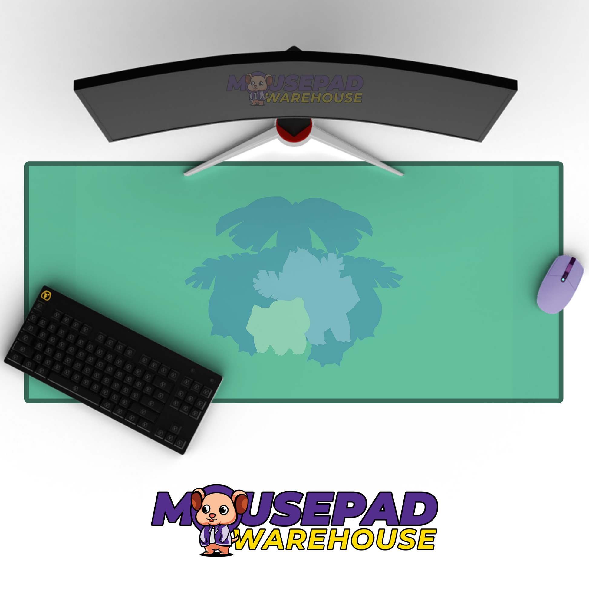 Venusaur, Ivysaur, Bulbasaur Pokemon TV Show Mousepad 961195 MousepadWarehouse.com