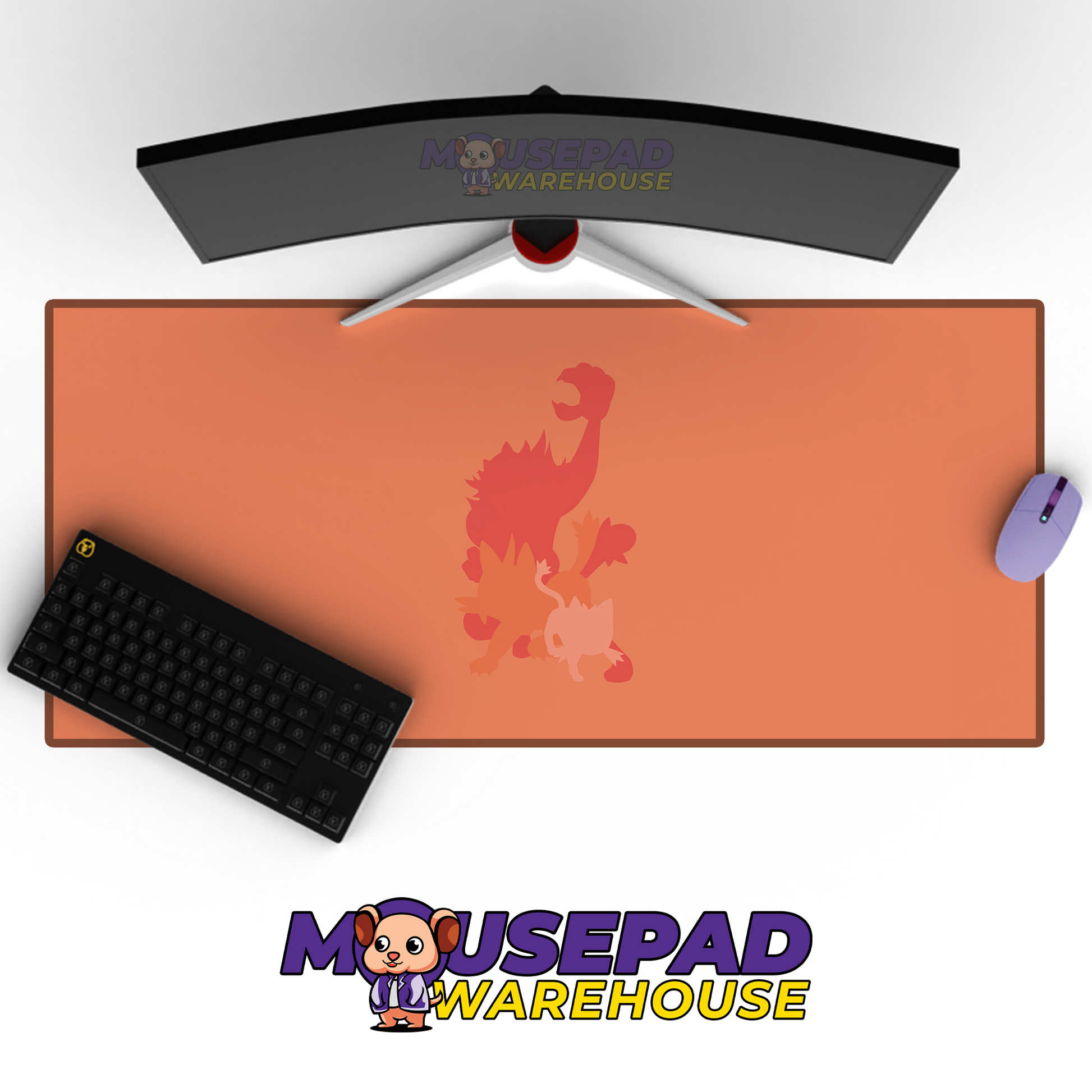 Incineroar, Torracat, Litten Pokemon TV Show Mousepad 961618 MousepadWarehouse.com