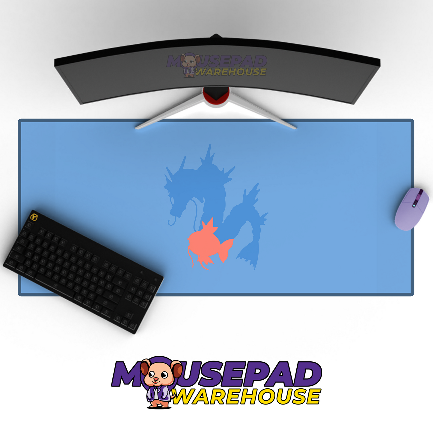 Magikarp, Gyarados Pokemon TV Show Mousepad 961624 MousepadWarehouse.com