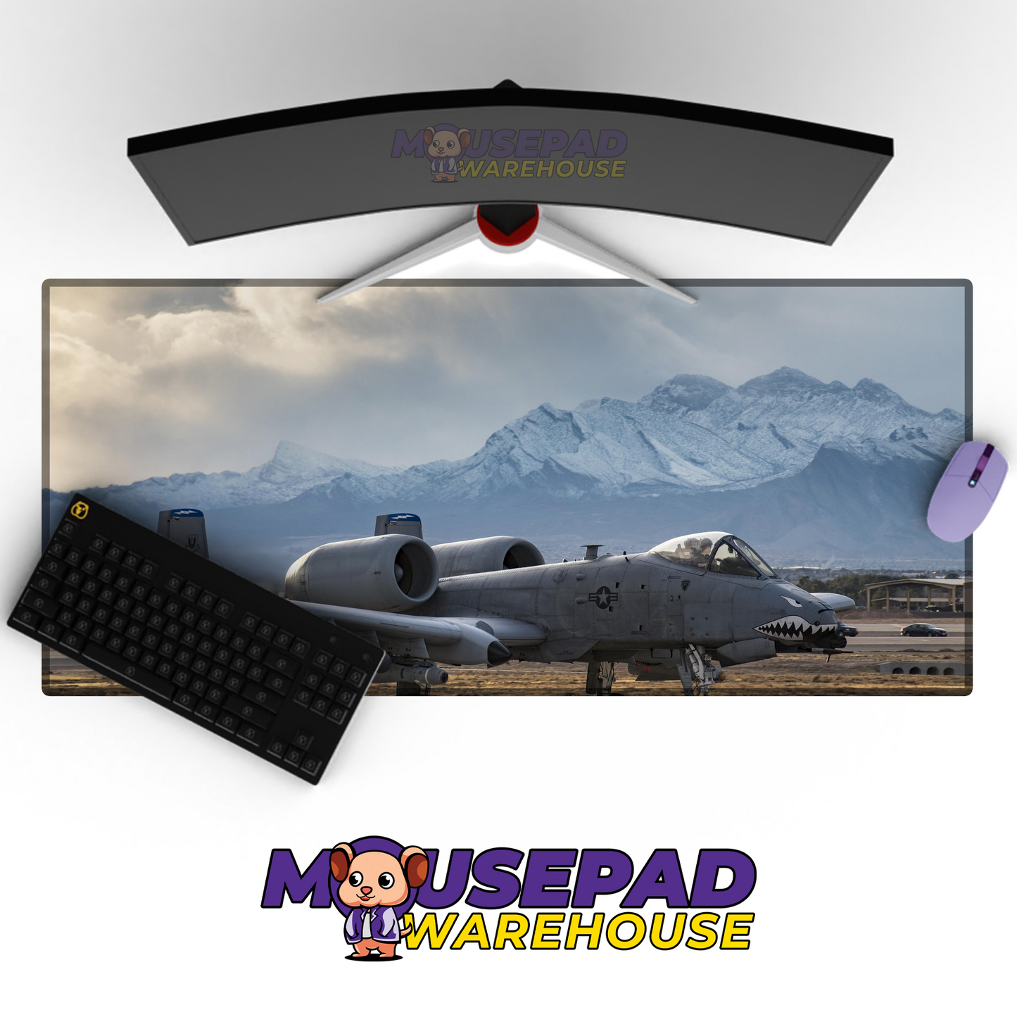 A-10 Warthog V10 Mousepad Deskmat Mockup