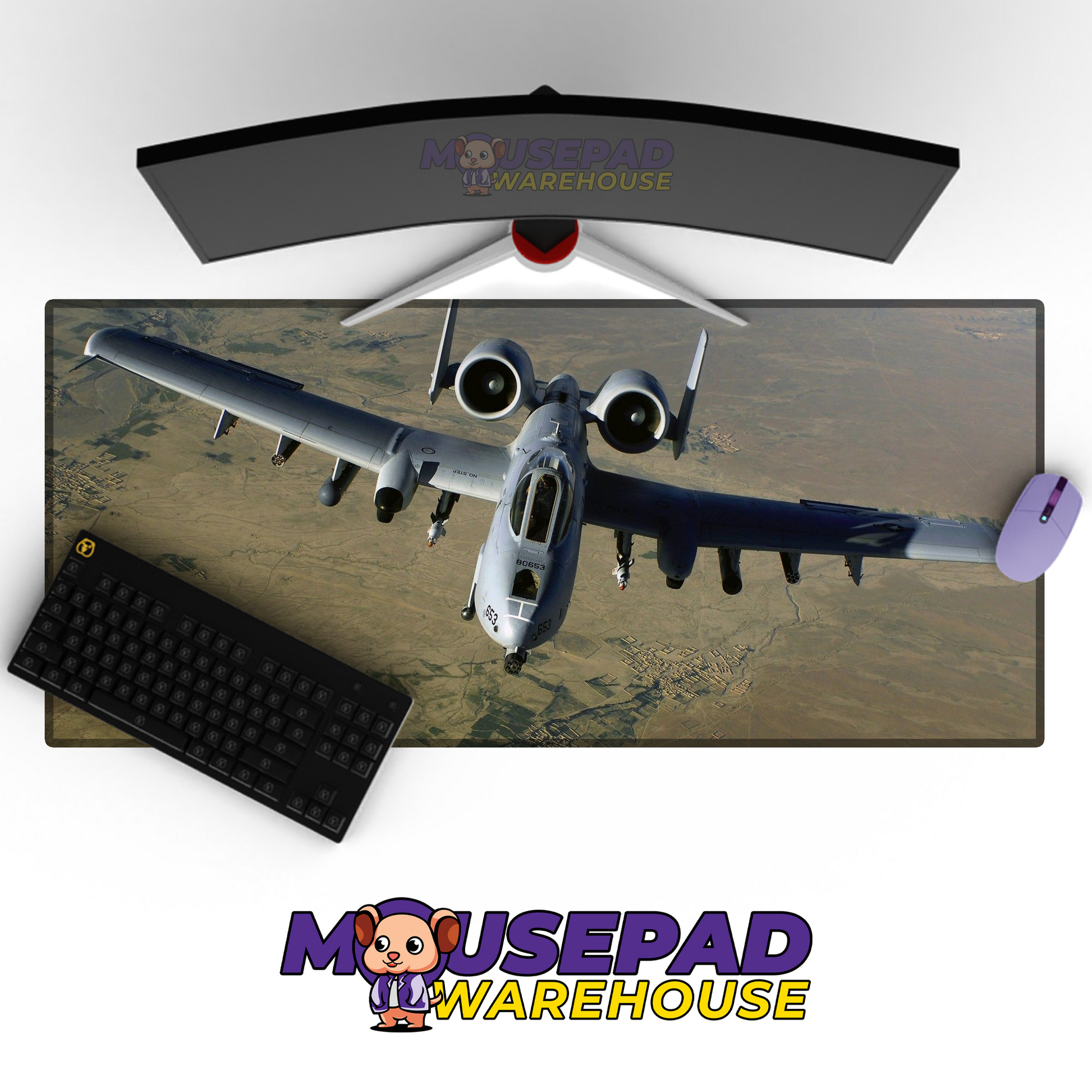A-10 Warthog V13 Mousepad Deskmat Mockup