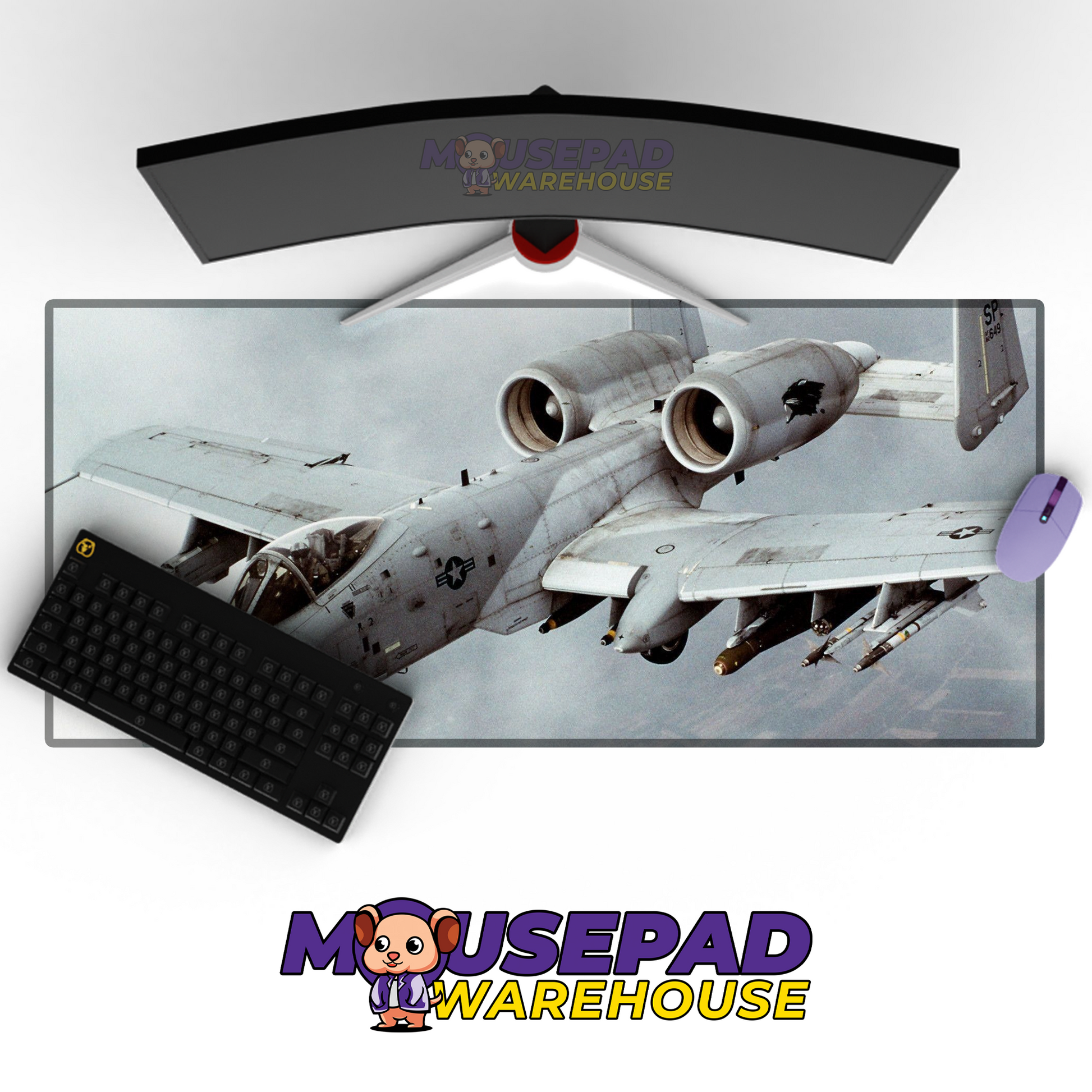 A-10 Warthog V15 Mousepad Deskmat Mockup