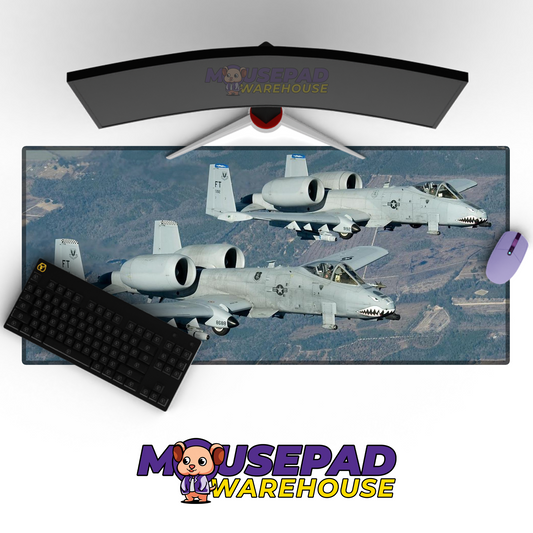 A-10 Warthog V16 Mousepad Deskmat Mockup