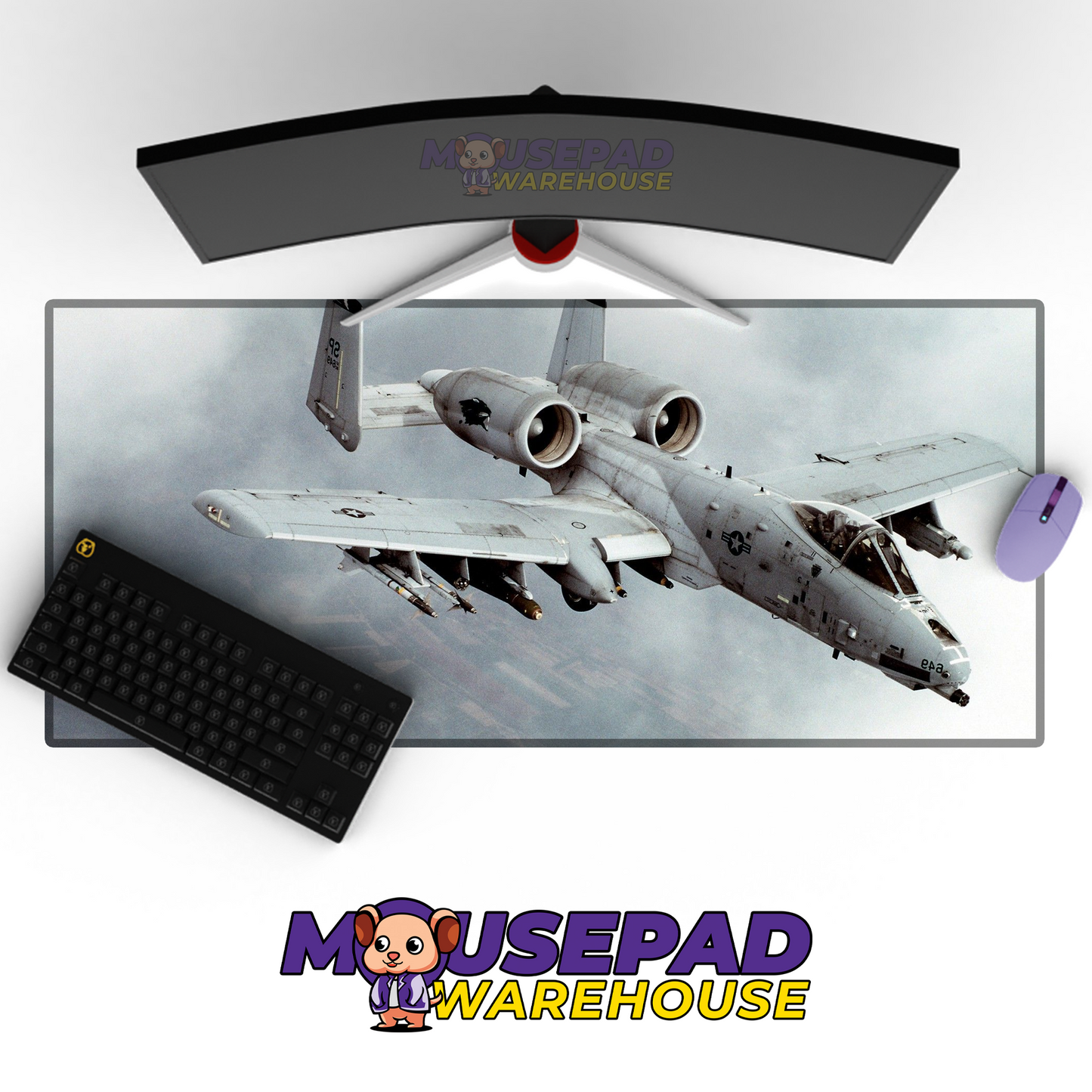 A-10 Warthog V17 Mousepad Deskmat Mockup