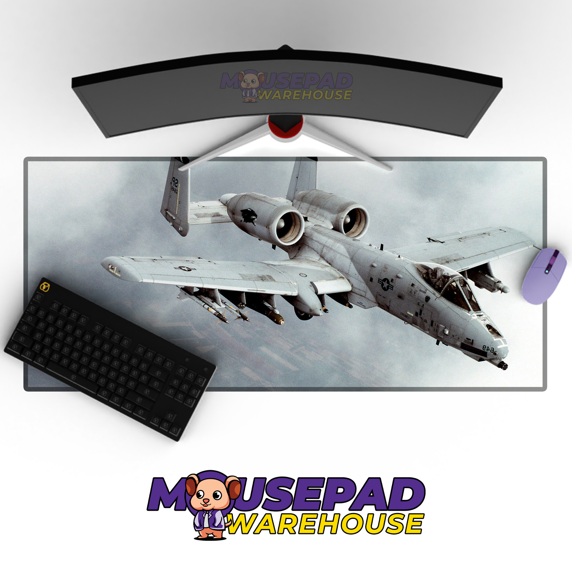 A-10 Warthog V17 Mousepad Deskmat Mockup