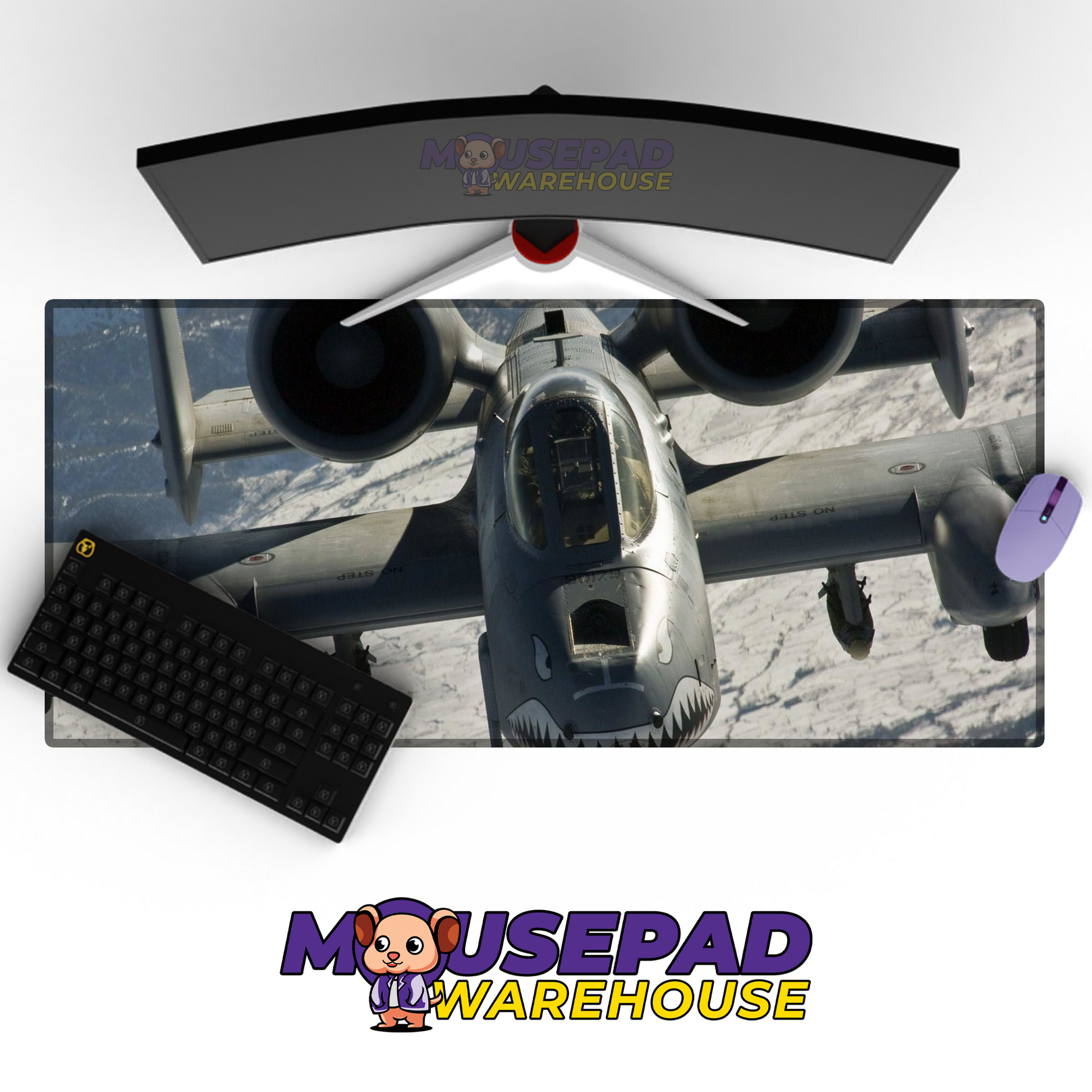 A-10 Warthog V18 Mousepad Deskmat Mockup