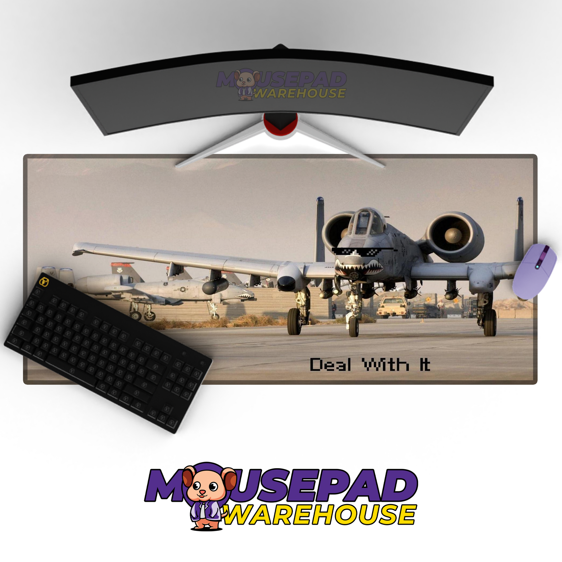 A-10 Warthog V20 Mousepad Deskmat Mockup