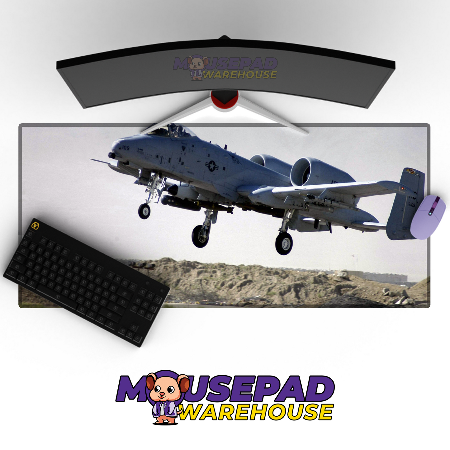 A-10 Warthog V5 Mousepad Deskmat Mockup