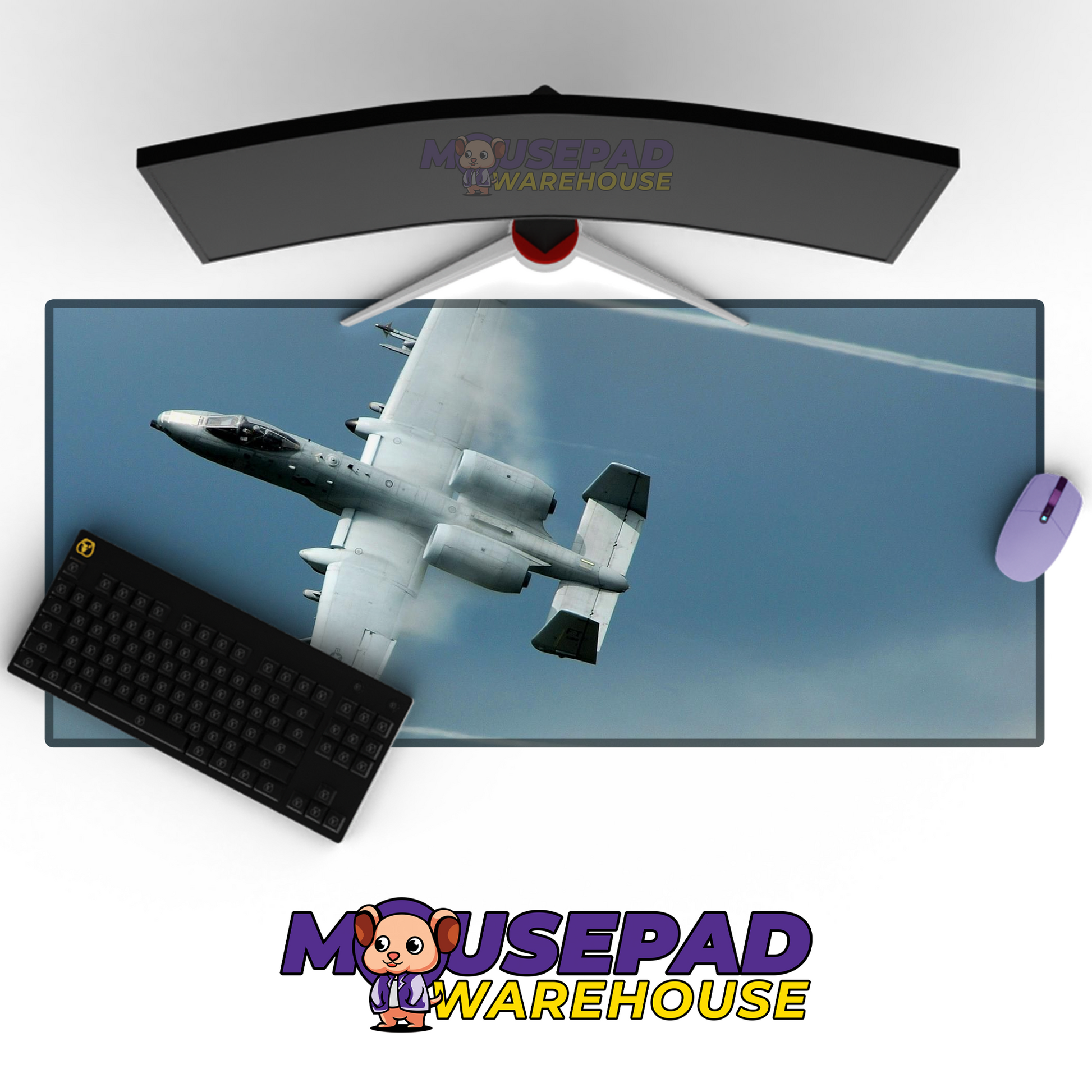 A-10 Warthog V9 Mousepad Deskmat Mockup