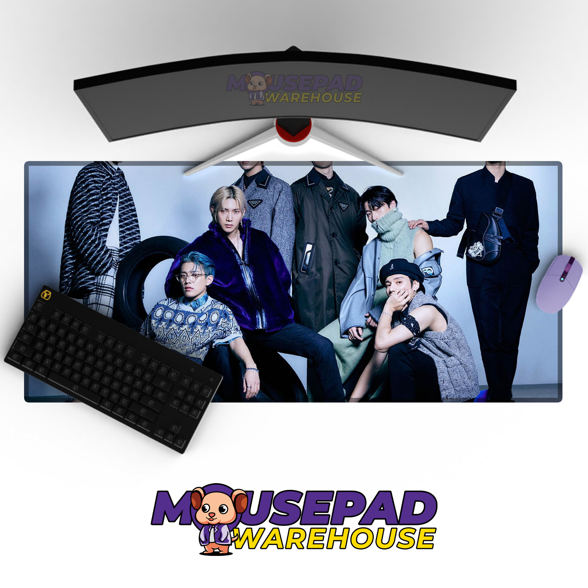 ATEEZ V12 Mousepad Mockup