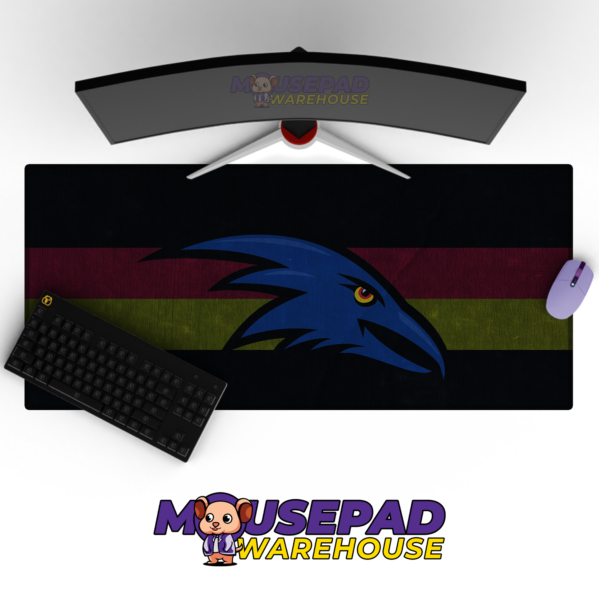 Adelaide Crows V3 Mousepad Deskmat Mockup