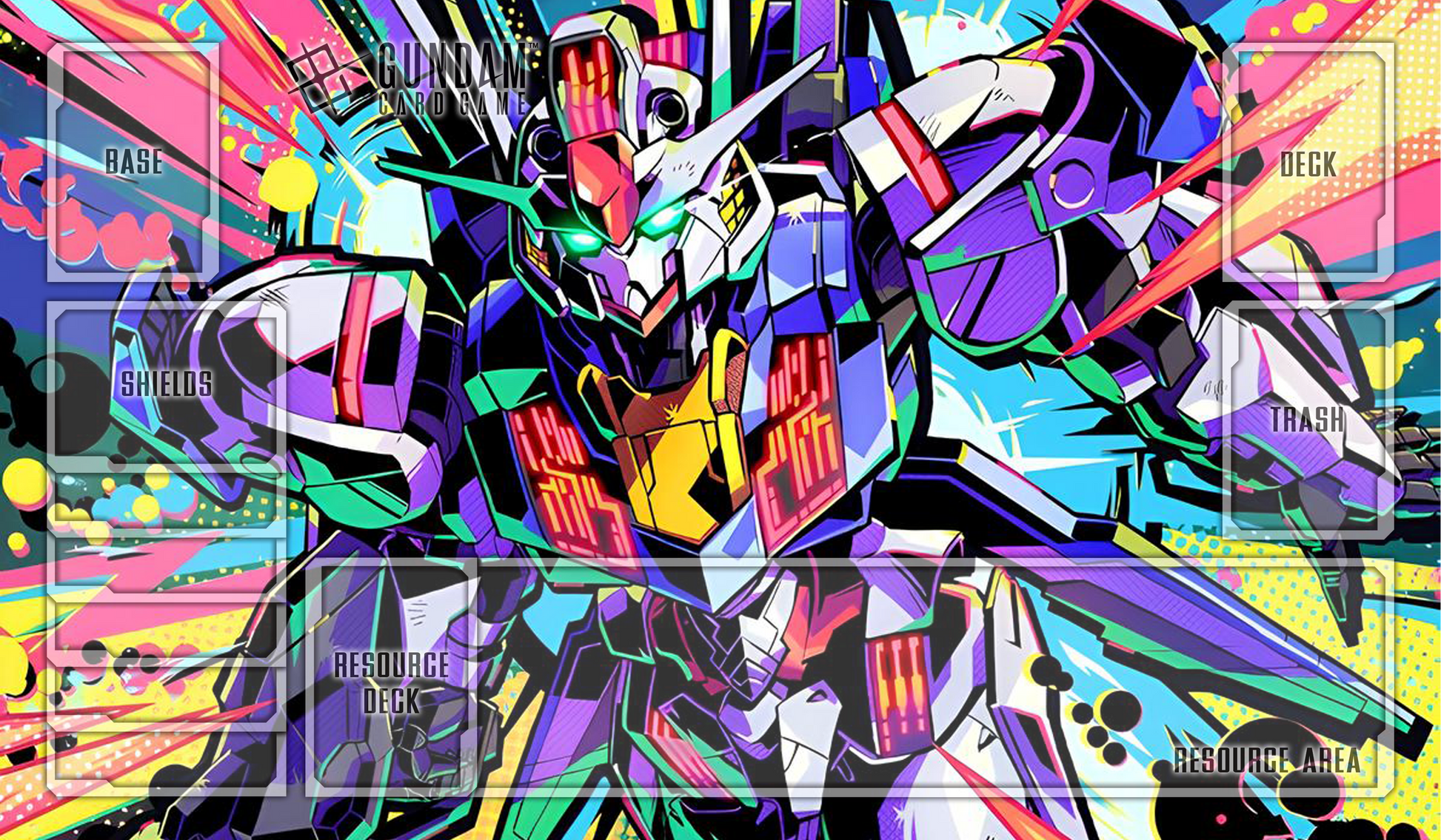 Aerial Beta Alt Gundam TCG Playmat