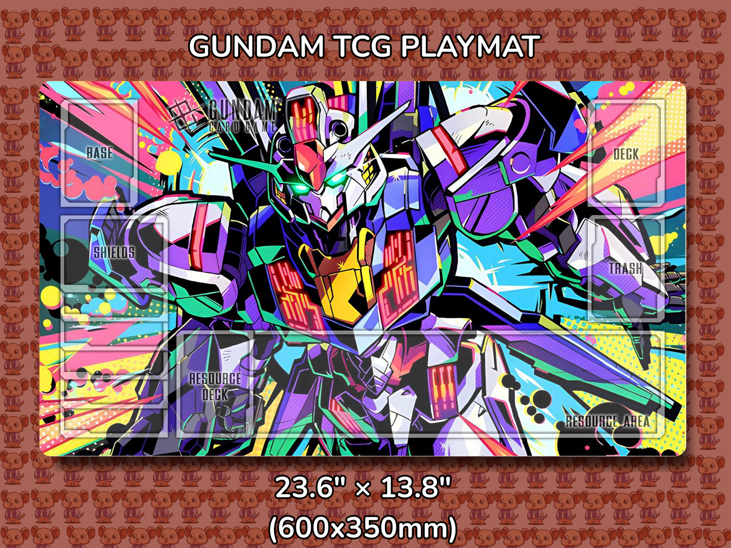 Aerial Beta Alt Gundam TCG Playmat Mockup