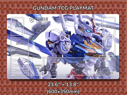 Aerial Bits Gundam TCG Playmat Mockup