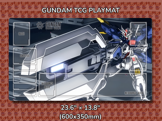 Aerial Cannon Gundam TCG Playmat Mockup