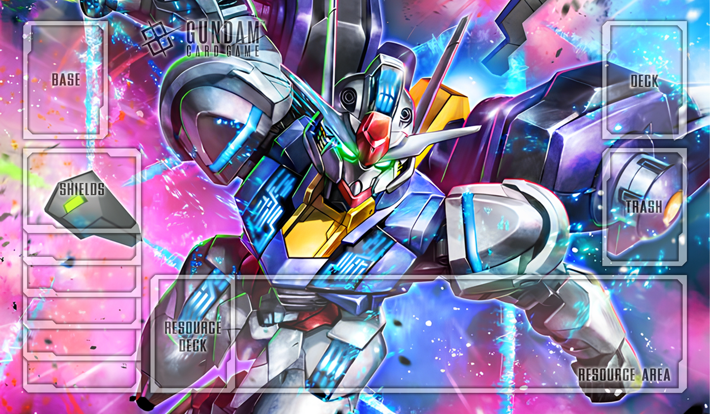 Aerial PS6 Gundam TCG Playmat