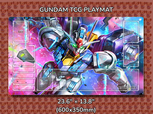 Aerial PS6 Gundam TCG Playmat Mockup