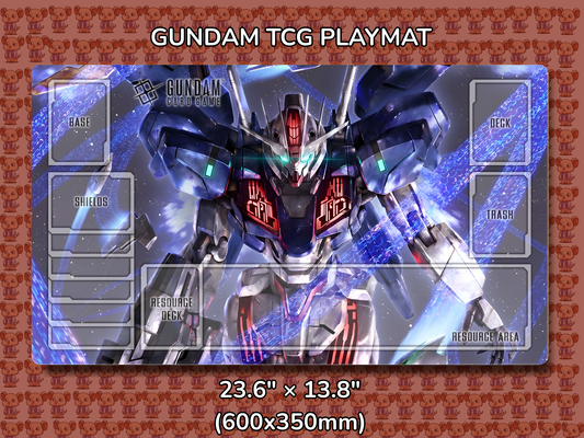 Aerial Rebuild Gundam TCG Playmat Mockup